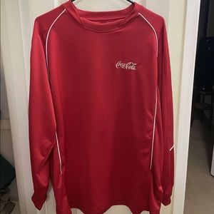 Coca-Cola Red Y2K Casual Long Sleeve Shirt